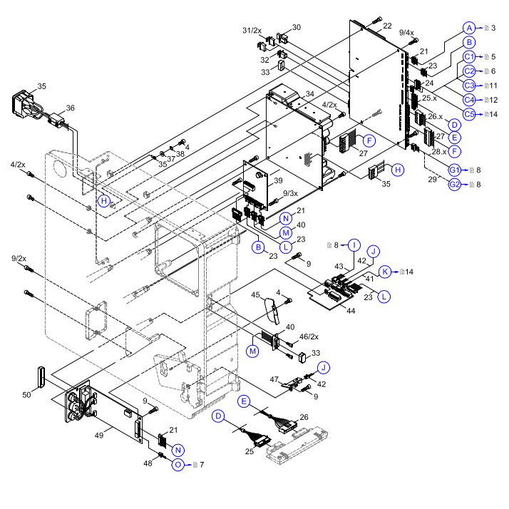 Right Hand Unit - Electronics, Power Supply